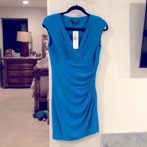 Ralph Lauren Dutchess blue dress. New with tags